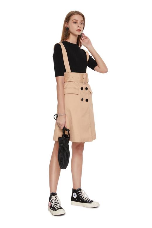 SUMMER & SAGE 黑色中袖修身上衣 6815 商品图4