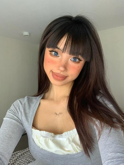 【大直径】NICEKON-奶豹蓝14.5mm【年抛 0-1000度 含有525/575】 商品图1