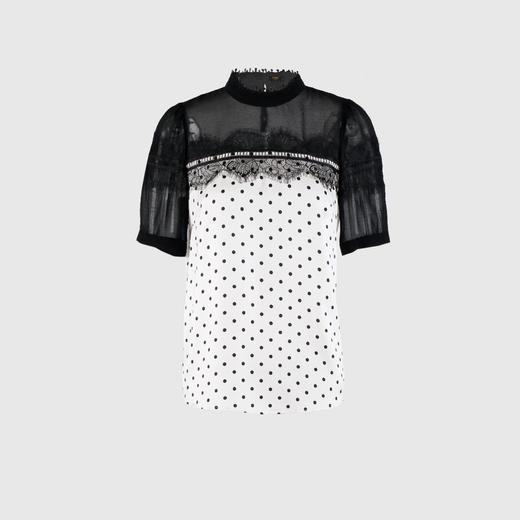 肩部拼接撞色贴花边衬衣 商品图0