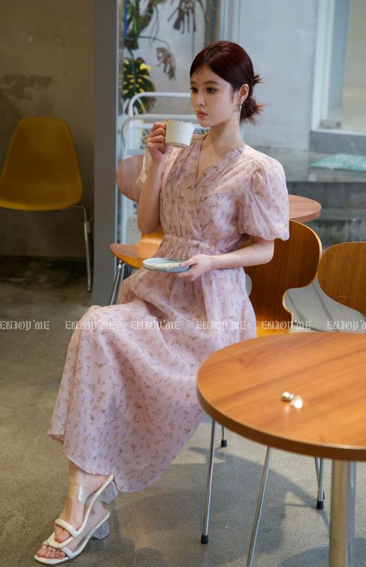 【门店同款】2023年夏季V领系带温柔风连衣裙 150566149 商品图5