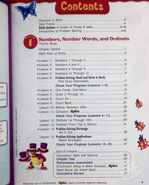 【中商原版】Progress in Mathematics StudentEdition Grade1 进步数学学生书 一年级 英文原版 进口图书 小学教材教辅参考 商品图4