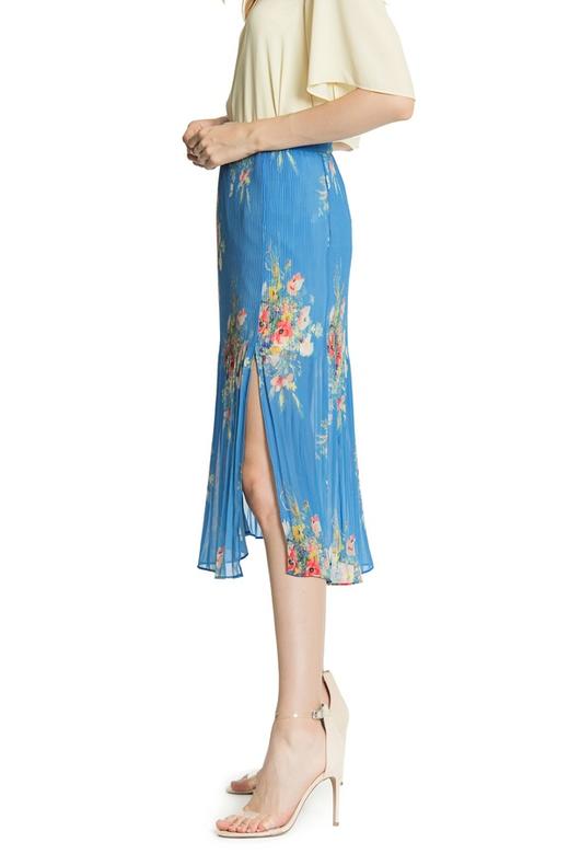 OCHIRLY欧时力 蓝色古典印花半身裙 3293 商品图1