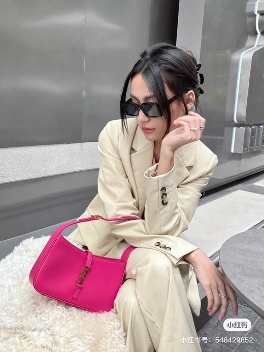 杨树林复古腋下包/芭比粉 商品图2