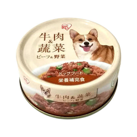 IRIS爱丽思牛肉蔬菜狗罐头营养辅食狗狗湿粮拌粮奖励犬零食100g 商品图2
