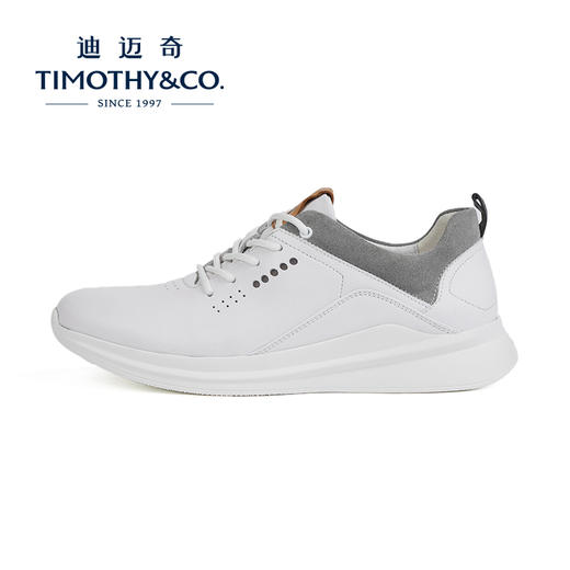 TIMOTHY＆CO．/迪迈奇男士春夏休闲牛皮板鞋柔软透气 商品图1