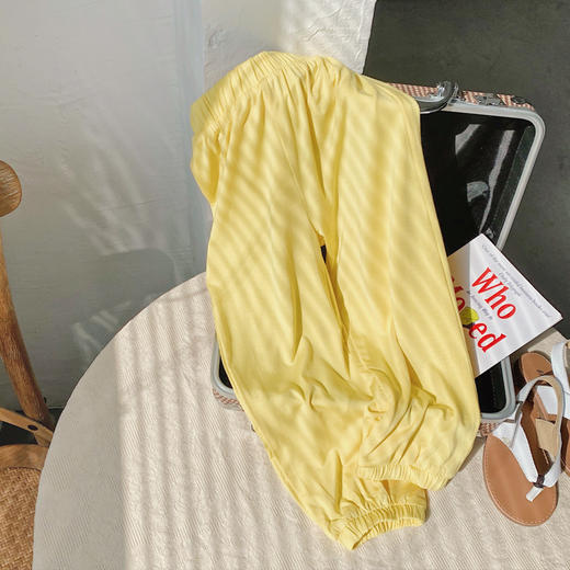 【儿童夏季防蚊裤】女童夏季防蚊裤莫代尔薄款2023年儿童软软裤宝宝宽松哈伦裤长裤子 商品图8