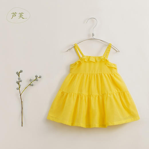 【马克珍妮 芦芙】新款夏装 女童棉真丝吊带连衣裙230750 商品图4