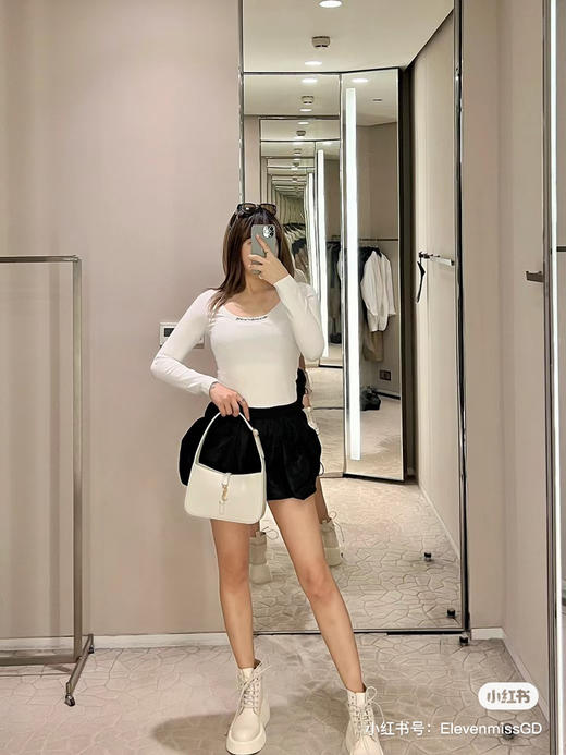 杨树林复古腋下包/白色 商品图6