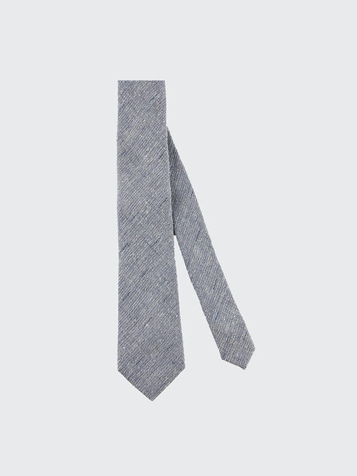 callisto蓝色桑蚕丝混纺领带 SNCTE012BL 商品图0