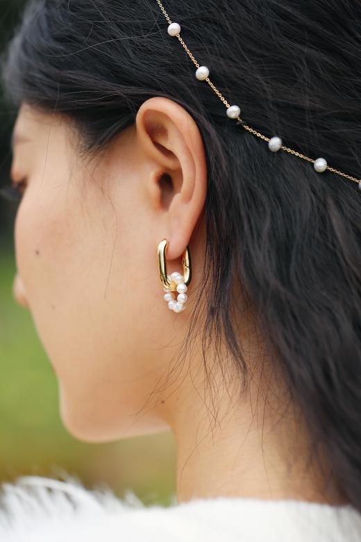 Manreya玛芮雅 浪漫之约 可拆卸两种戴法珍珠耳环 商品图3