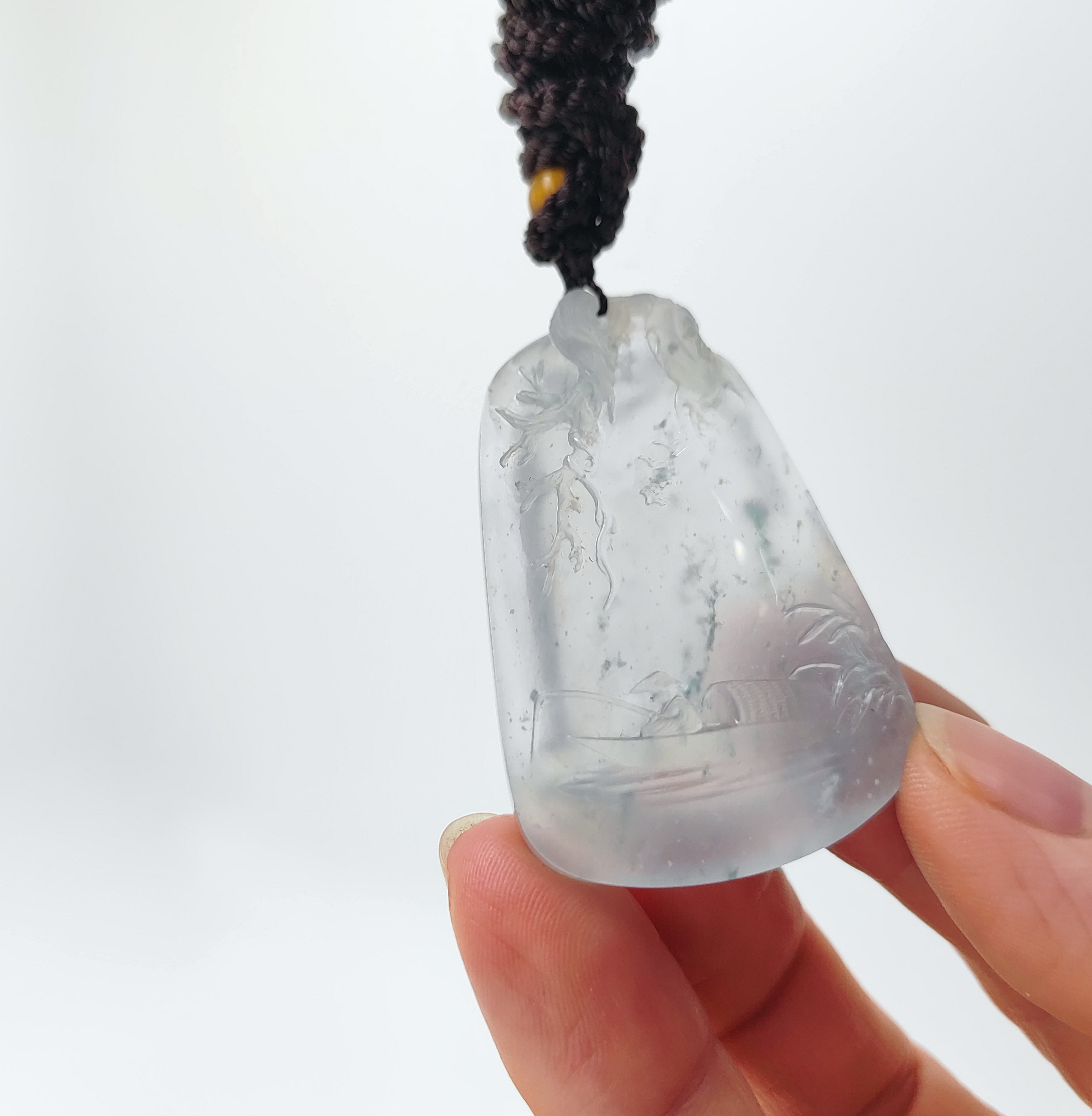 翡翠 冰种 飘花  挂件