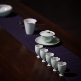 谷雨山房 翠青釉茶器组合