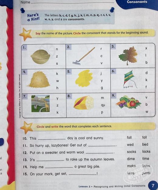 【中商原版】Sadlier Phonics Student Ed Level C Grade 3 自然拼读学生书三年级 小学英语启蒙练习教辅 英文原版 进口图书 商品图4