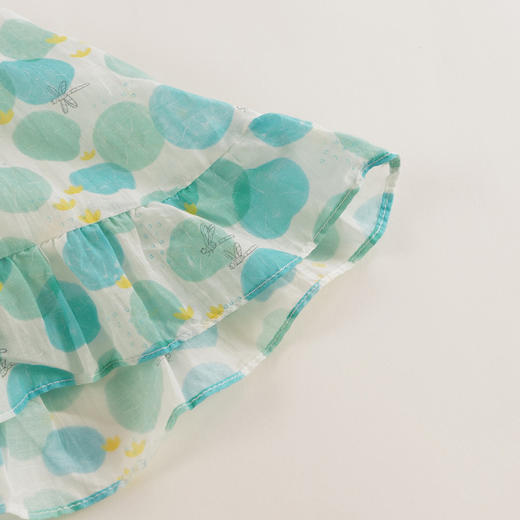 【马克珍妮 芦芙】新款夏装 女童清新荷叶棉真丝背心231099 商品图3