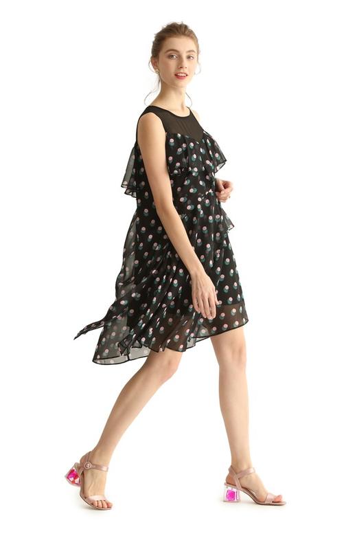 SUMMER & SAGE 几何图案无袖连衣裙 1856 商品图2