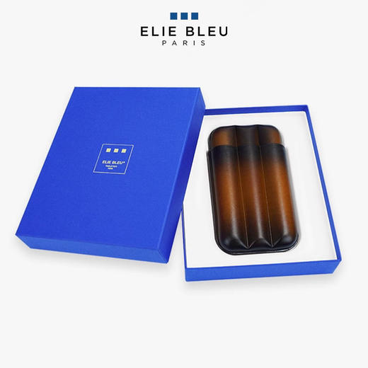 ELIE BLEU渐变色雪茄皮套便携式旅行雪茄烟盒古巴雪茄保护套皮套 商品图3