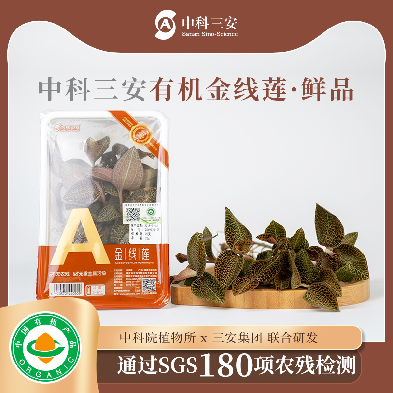 【积分可抵现】中科三安金线莲鲜品25g*2盒