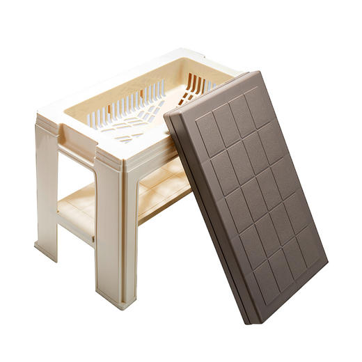 【日本进口 收纳鞋凳】利快日本进口多功能收纳鞋凳 商品图8