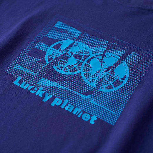 吃茶去chichaqu全棉圆领短袖T恤 印花幸运星球 商品图2