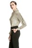 DOTACOKO 木耳边撞色条纹高领上衣 681 商品缩略图2
