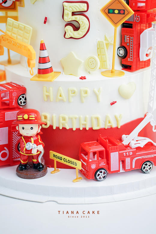 【玩具插件款】消防员蛋糕 商品图2