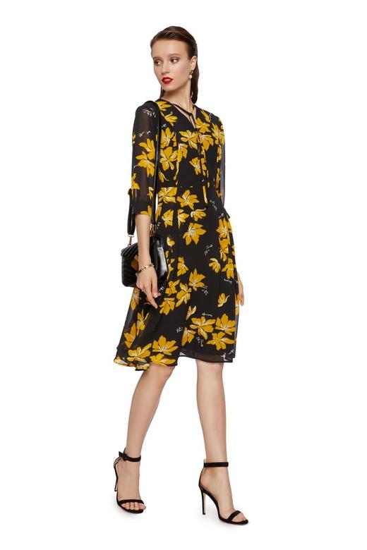 OCTAVIA 植物印花雪纺连衣裙 6816 商品图4