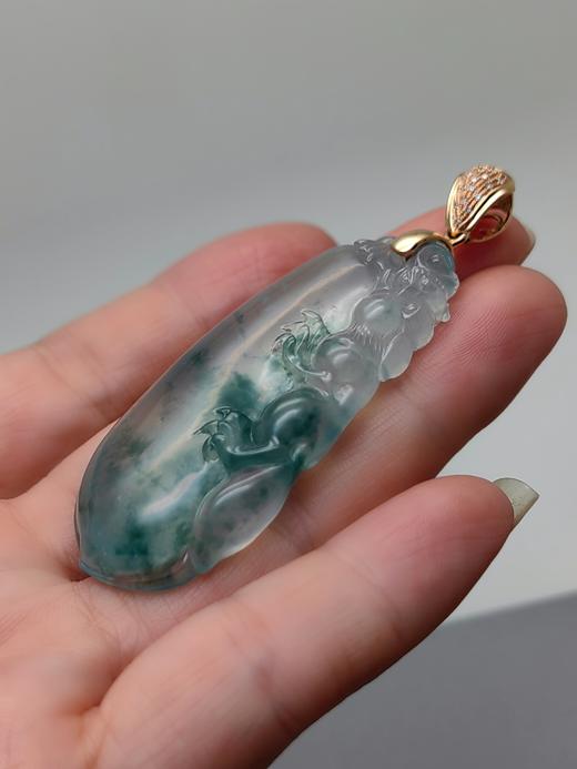 翡翠飘花大如意 商品图3