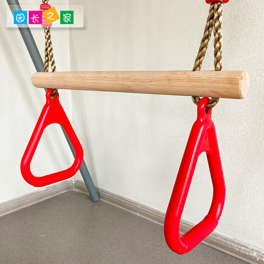 圆棒三角吊环棒训练运动器材秋千玩具器械儿童感统悬吊体育器械组 商品图3