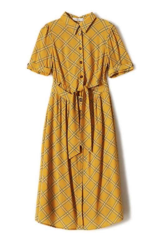 SUMMER & SAGE 腰部镂空印花连衣裙 7071 商品图3