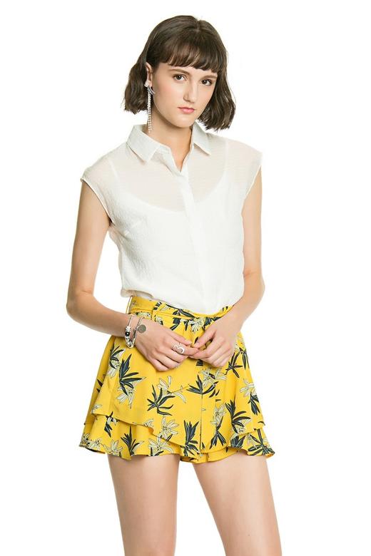 SUMMER & SAGE 半透明衬衫上衣 2576 商品图0