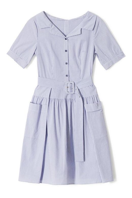 SIEGO 对称口袋格纹连衣裙 8953 商品图4