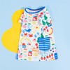 贝贝怡夏季女童轻薄短袖连衣裙卡通印花直筒裙时尚圆领裙子洋气女 商品缩略图5