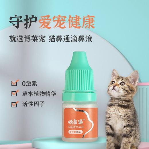 博莱得利怡鼻通博莱宠猫用滴鼻液鼻塞流鼻涕打喷嚏5ml 商品图2