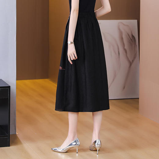 新中式半身裙2023夏季新款妈妈装国风复古中长裙AHM-dzfs5886 商品图3