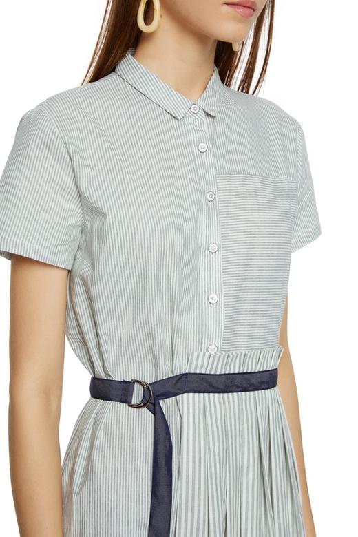 SUMMER & SAGE 束腰不对称下摆衬衫裙 7008 商品图2