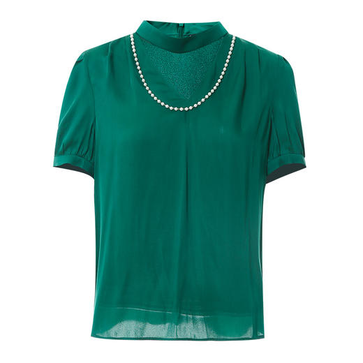 EITIE爱特爱夏季新品通勤百搭简约优雅舒适小上衣7013712 商品图6