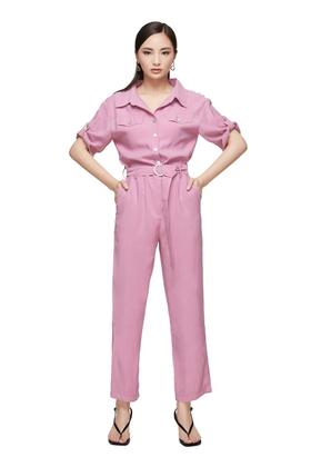 LNNNS 粉色工装风连体裤 9083