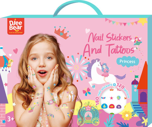 迪杰熊指甲纹身贴套装 商品图8