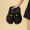 Safiya/索菲娅 2023夏季新品IP炸毛兔溶解底编织露趾休闲一字拖鞋SF32110019 商品缩略图8