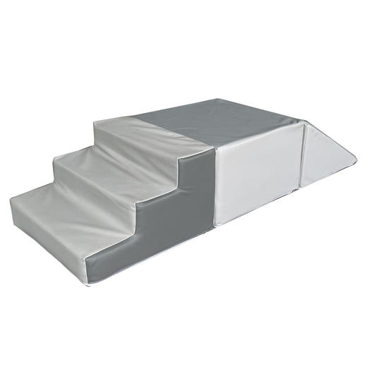 软体爬滑组合宝宝感统训练儿童台阶婴儿爬行楼梯攀爬梯软包三步梯 商品图4