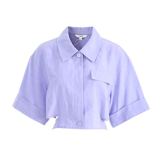 VIMAGE纬漫纪夏季新款时尚小众设计短款衬衫女上衣衬衣V1909519 商品图6