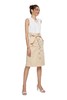 SUMMER & SAGE 米色束腰中长半裙 7097 商品缩略图4