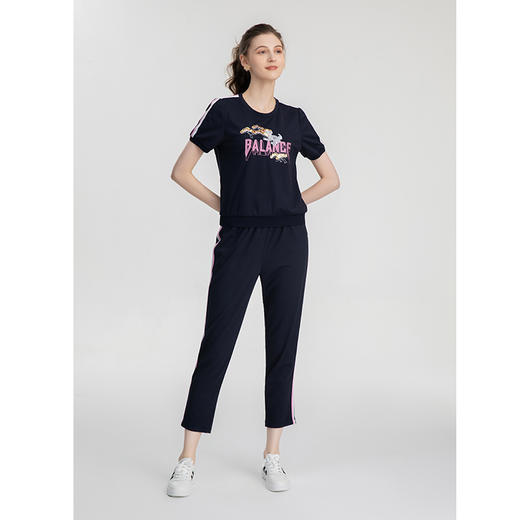 司歌休闲运动圆领套头衫上衣T871199 商品图3