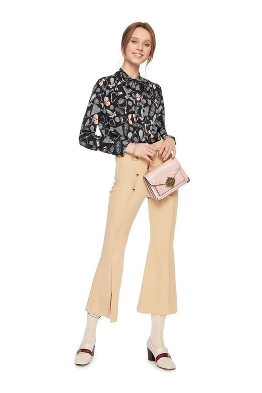 SUMMER & SAGE 复古涂鸦系带上衣 6254 商品图3