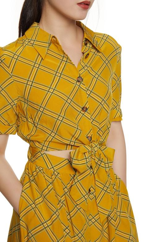 SUMMER & SAGE 腰部镂空印花连衣裙 7071 商品图2