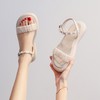 ZHR网纱珍珠凉鞋女2023夏季新款超仙一字带凉鞋甜美温柔气质女鞋 商品缩略图3
