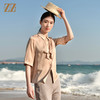 佐尔美夏季新款 桑蚕丝真丝弹力双乔衬衣女E32CS11 商品缩略图1