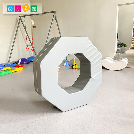 儿童体适能空心八角环幼儿园感统训练器材跳箱玩具圆柱体软包组合 商品图1