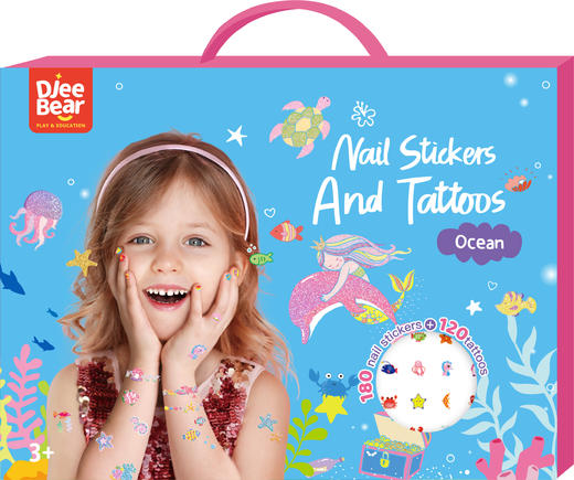 迪杰熊指甲纹身贴套装 商品图6