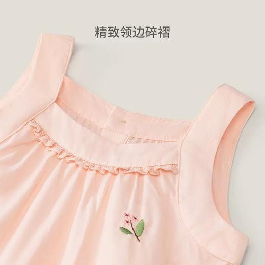 英氏女童吊带背心T恤2023夏季新品儿童无袖方领上衣服YRBDJ2P368A 商品图1
